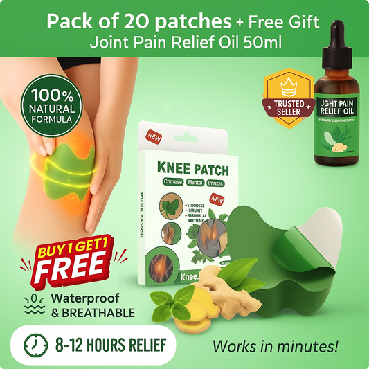 OrthoIndia™ Herbal Knee Pain Relief Patches
